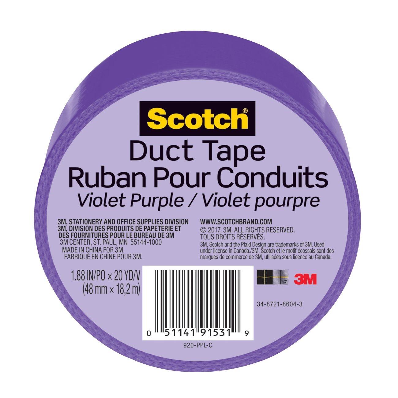 3M 3M 7100166506 Purple Duct Tape 1.88in X 20yd 6-roll Case