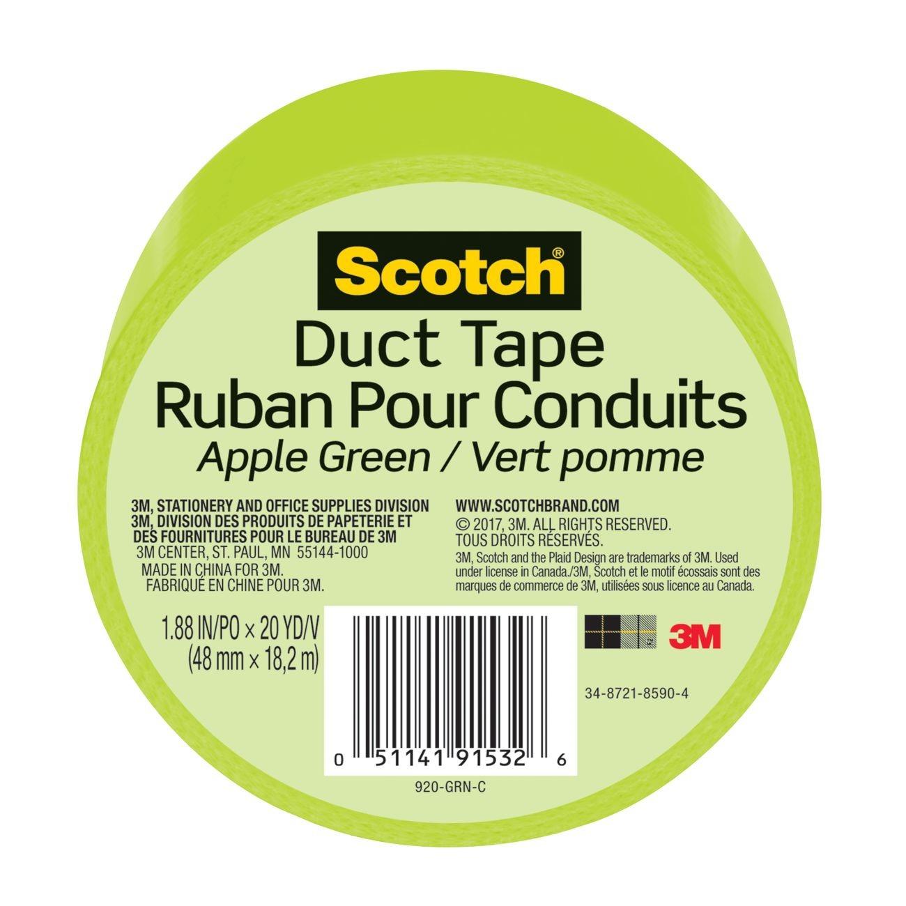 3M 3M 7100166509 Green Duct Tape 1.88in X 20yd