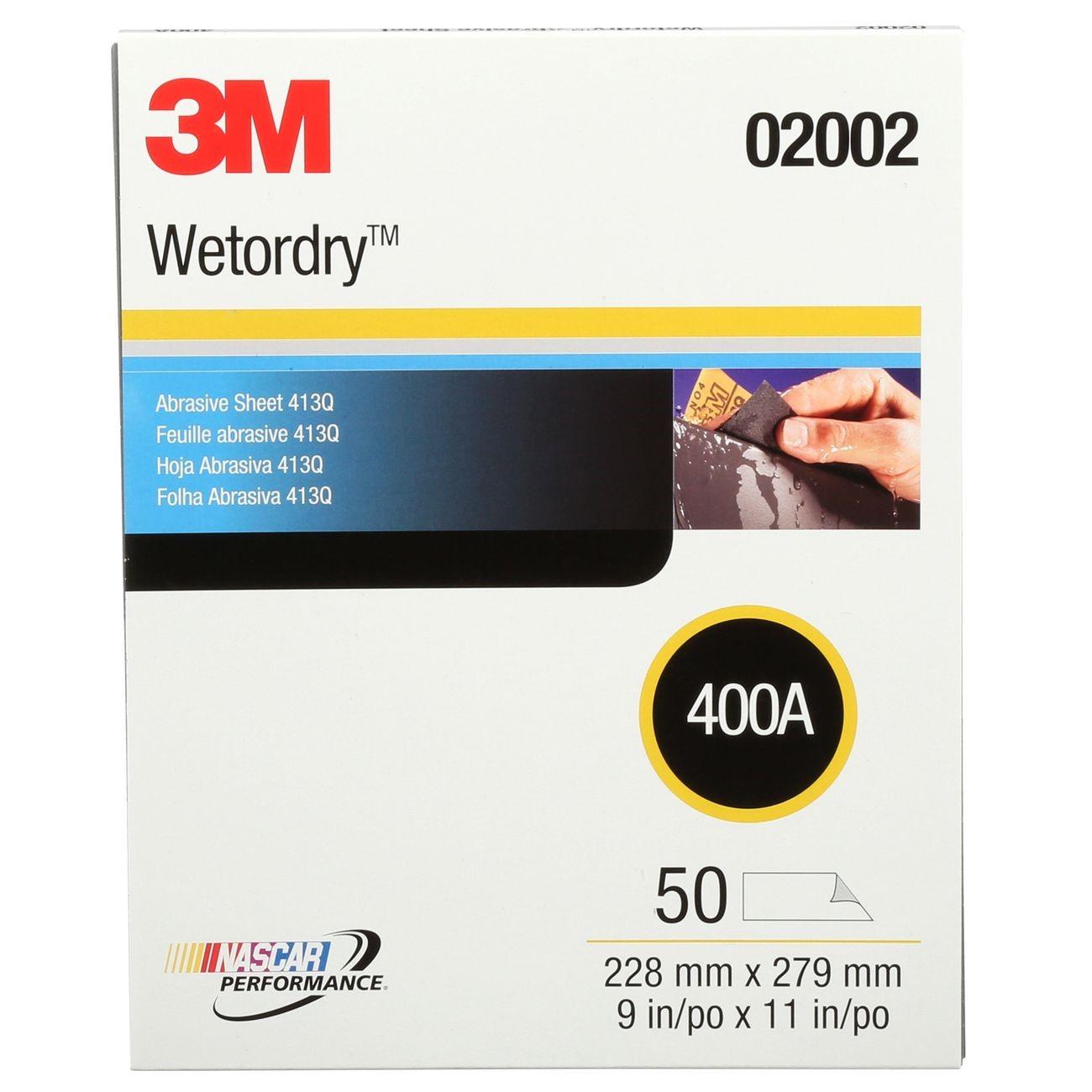 3M 3M 7000000318 Wetordry Abrasive Sheet 400 Grit 9x11 in