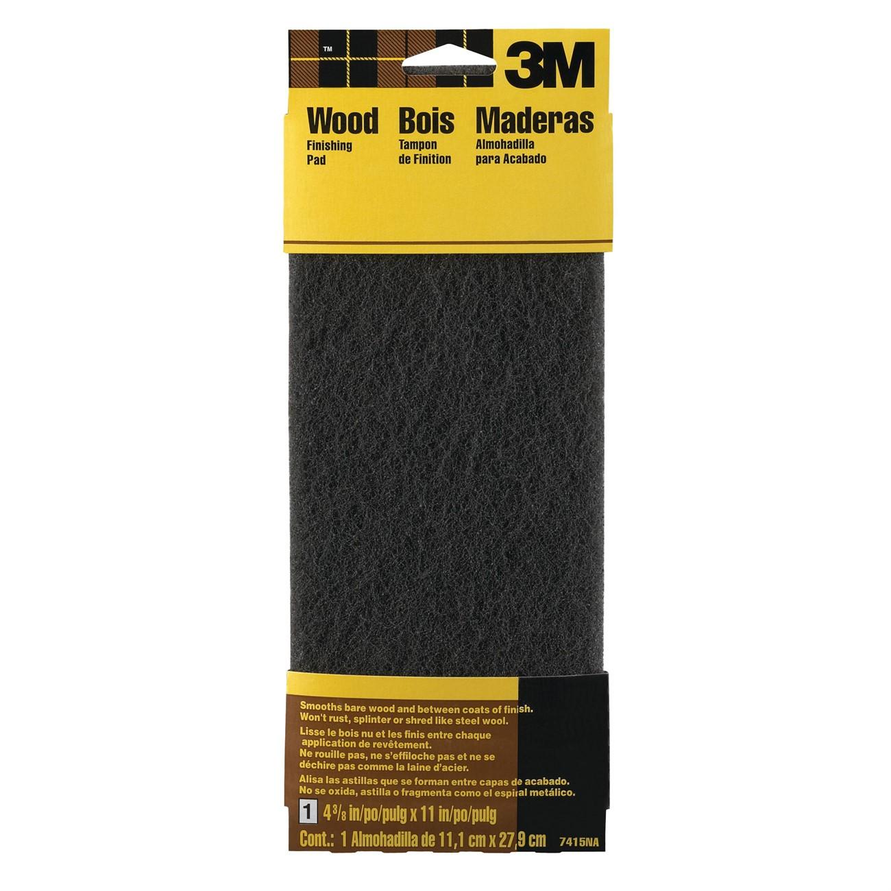 3M 3M 7010383728 Hand Sanding Pad 4.375x11 in Gray Fine