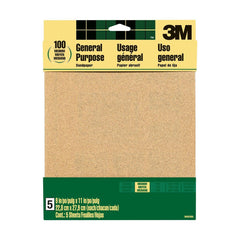 3M 3M 7100140809 Aluminum Oxide Sandpaper 9x11 Medium Grit