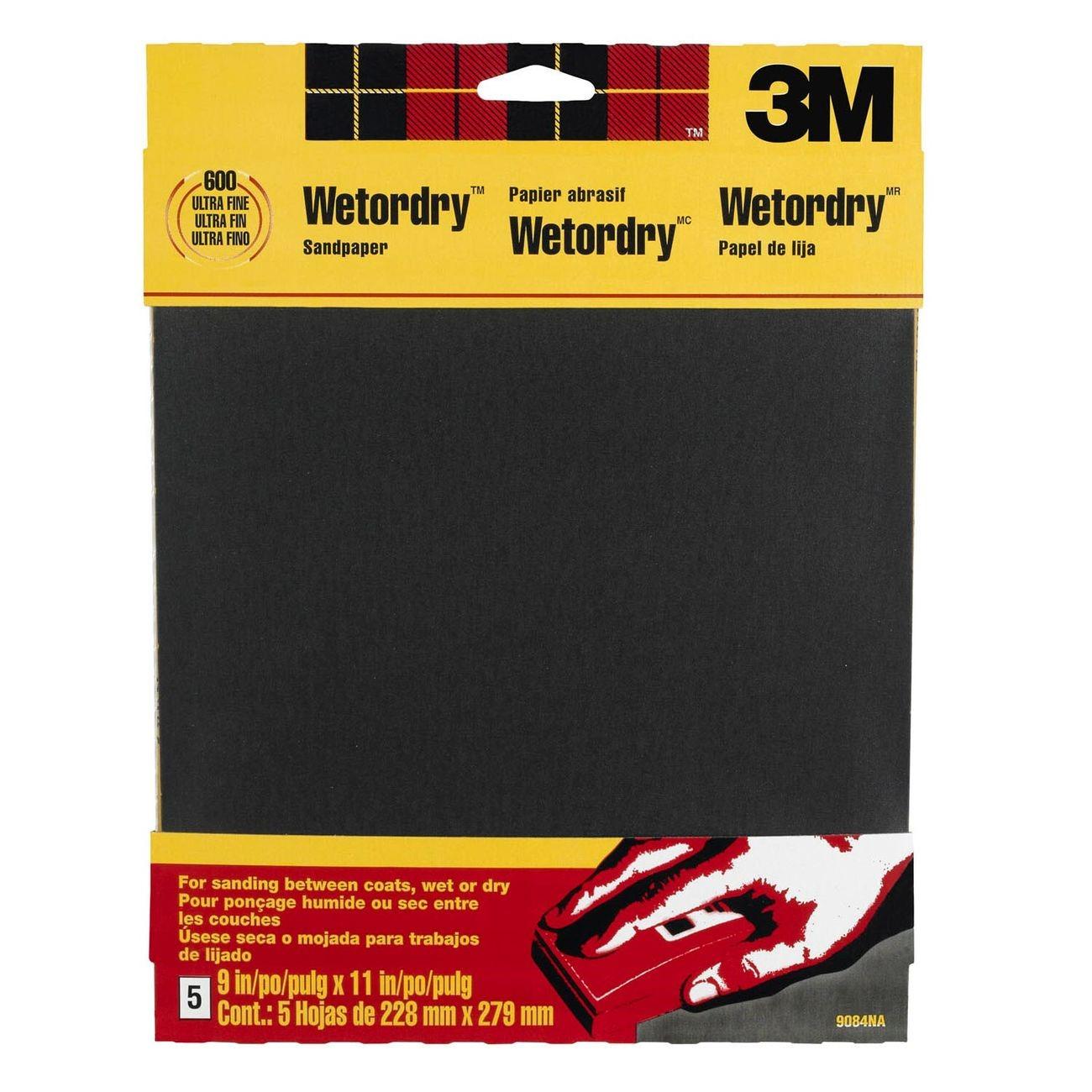 3M 3M 7000126153 Wetordry Sandpaper 600 Grit 9x11 in