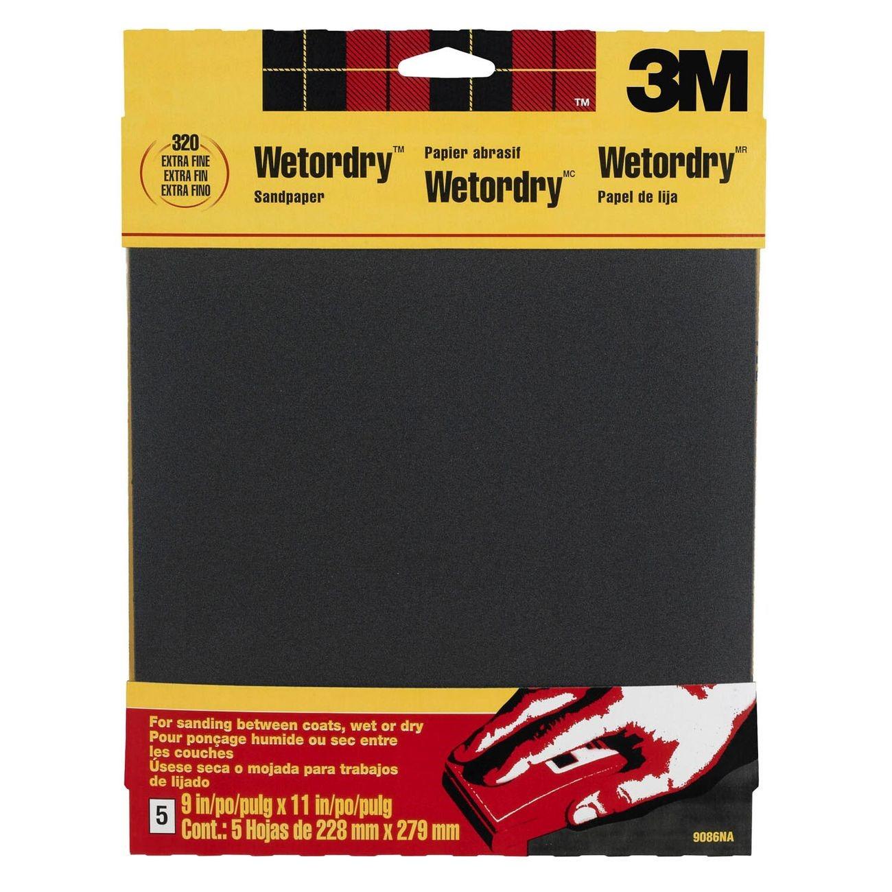 3M 3M 7010340941 Wetordry Sandpaper 320 Grit 9x11 in