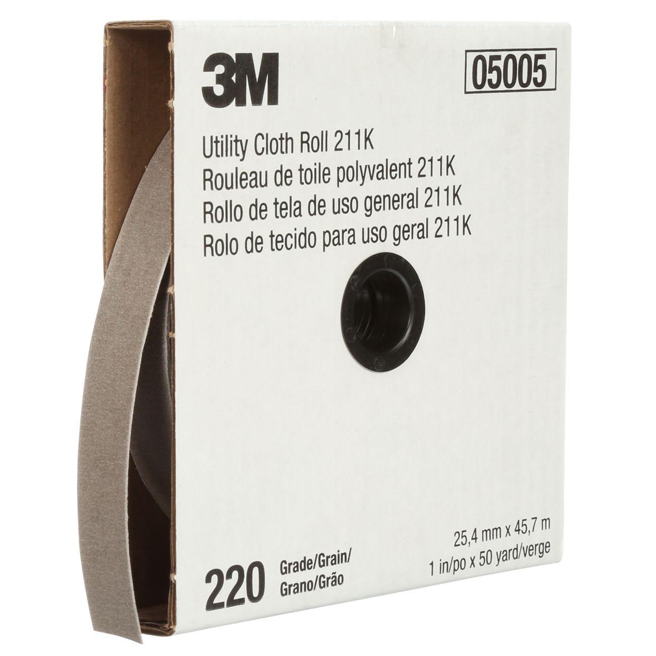 3M 3M 7000118345 Utility Cloth Roll 220 Grit 2in X 50yd