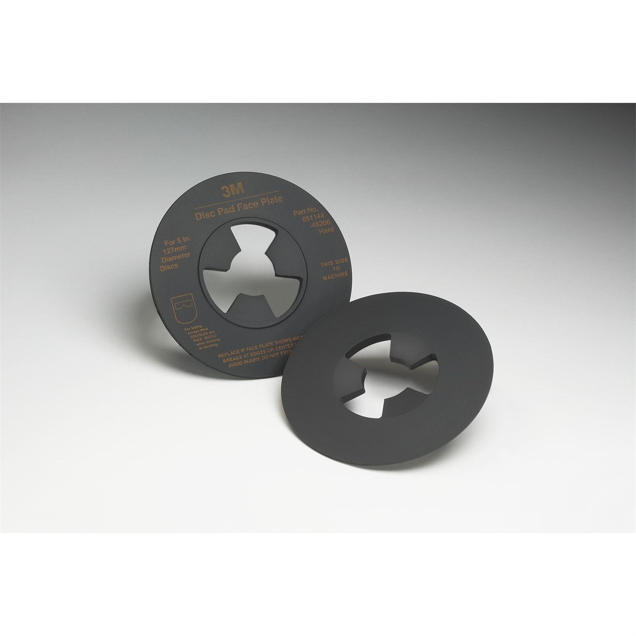 3M 3M 7000144144 Disc Pad Face Plate 4.5 in Hard Black