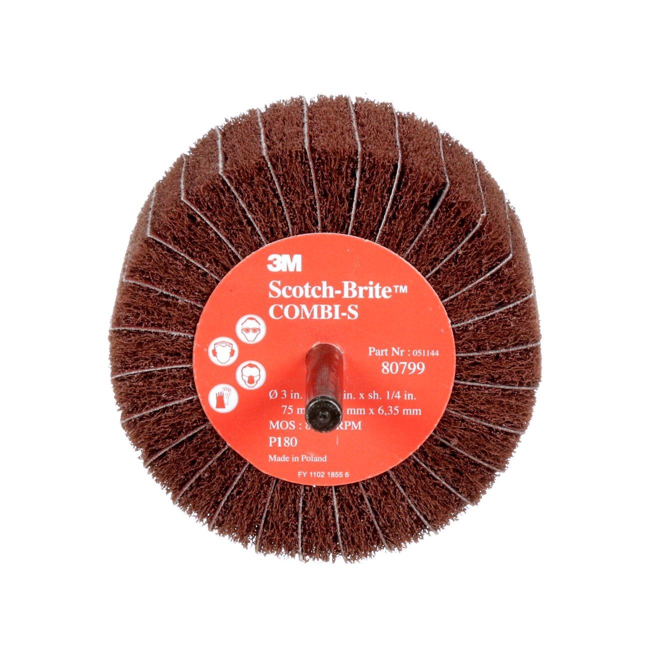 3M 3M 7000077964 Scotch-brite Combi-s Wheel P180 3x1-3/4in