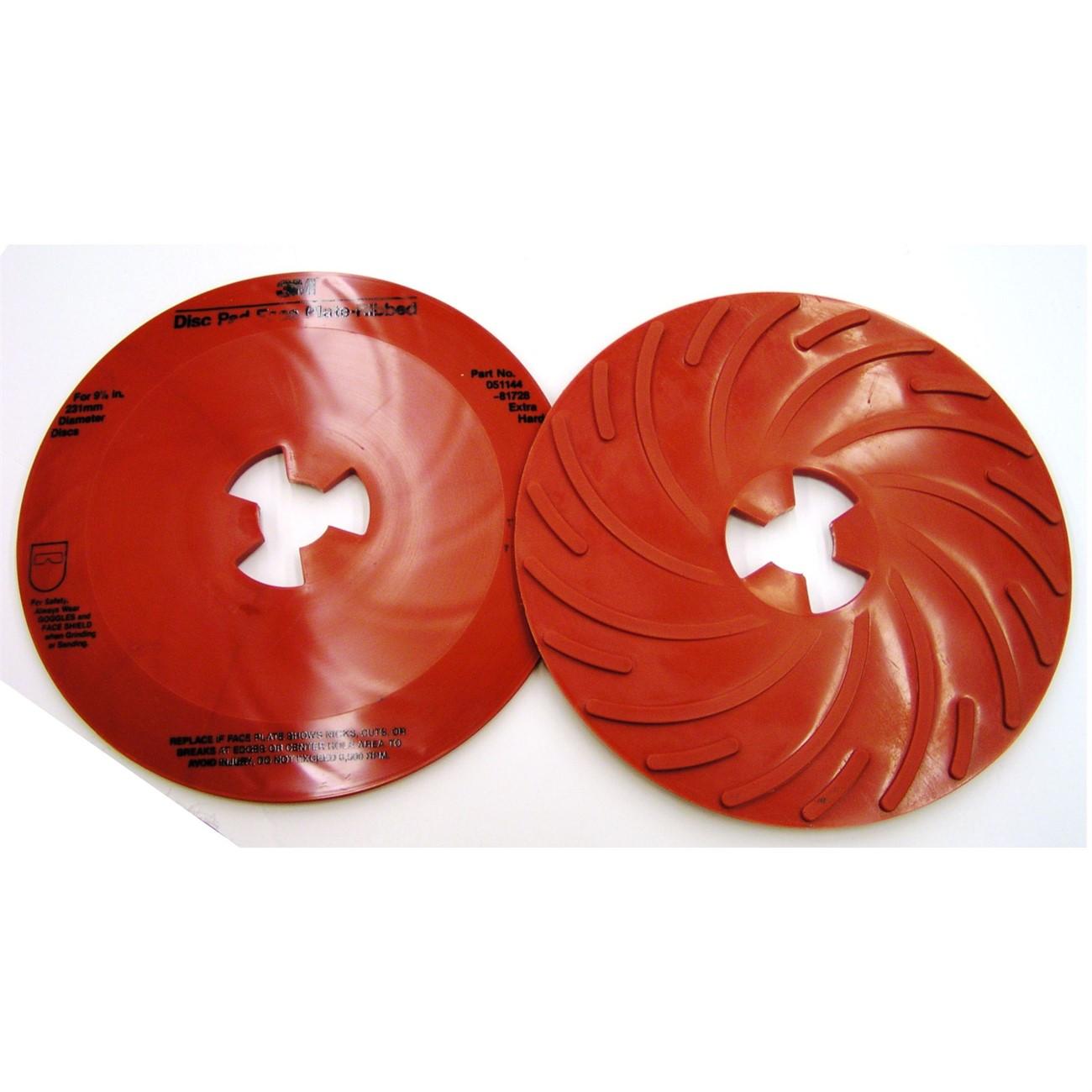 3M 3M 7000144145 Disc Pad Face Plate Ribbed 9 in Extra Hard