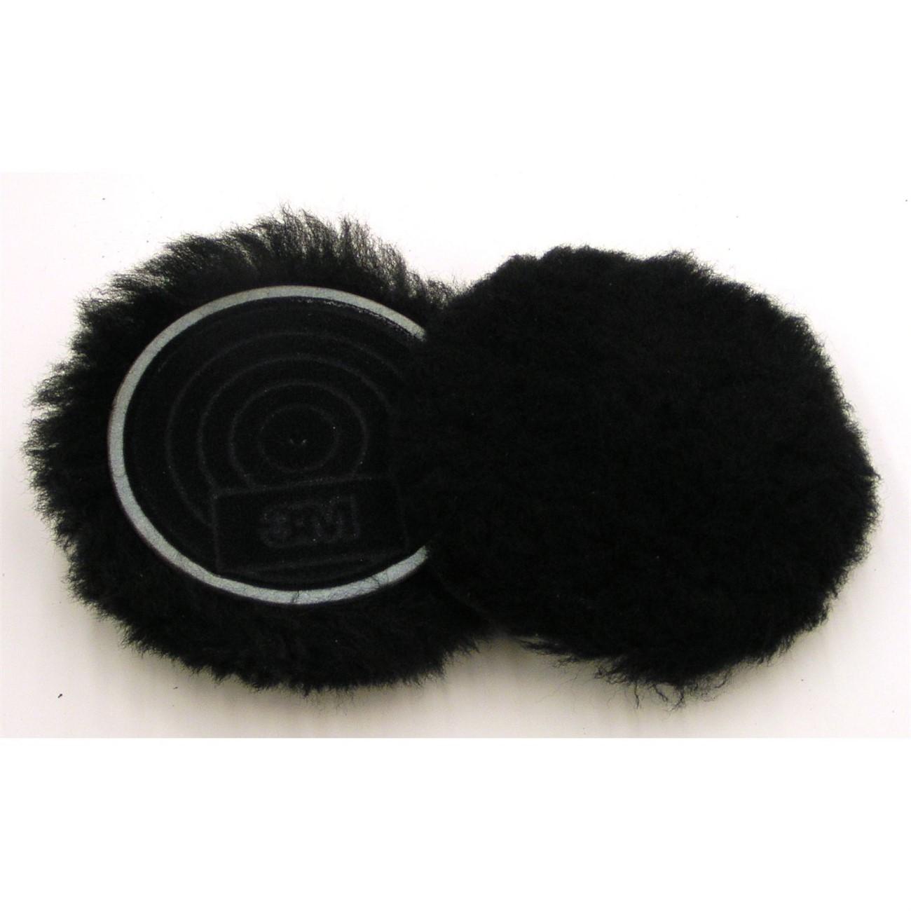 3M 3M 7000000611 Lamb's Wool Buffing Pad 5.25 Inches Black