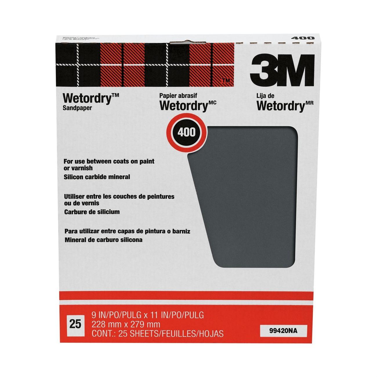 3M 3M 7000126424 Wetordry Sanding Sheets 400A Grit