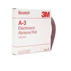 3M 3M 7000044879 Electricians Abrasive Roll 120 Grit 1 in X 25 Yd