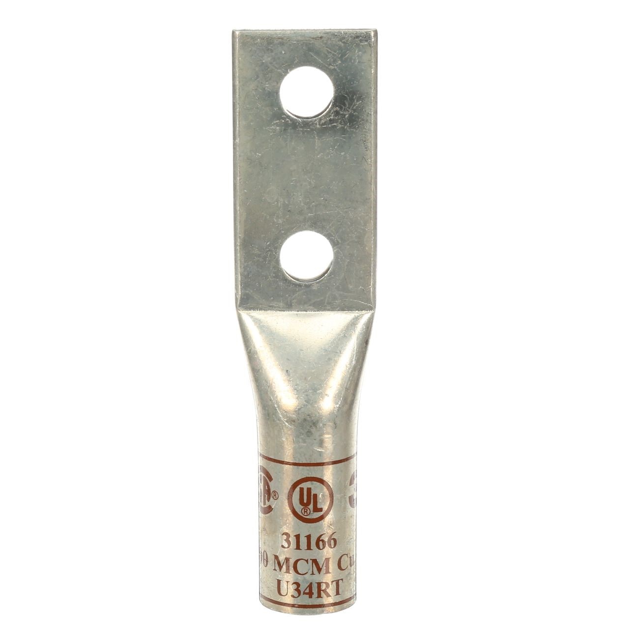 3M 3M 7000005882 Copper Two Hole Long Barrel Lug 500 Kcmil