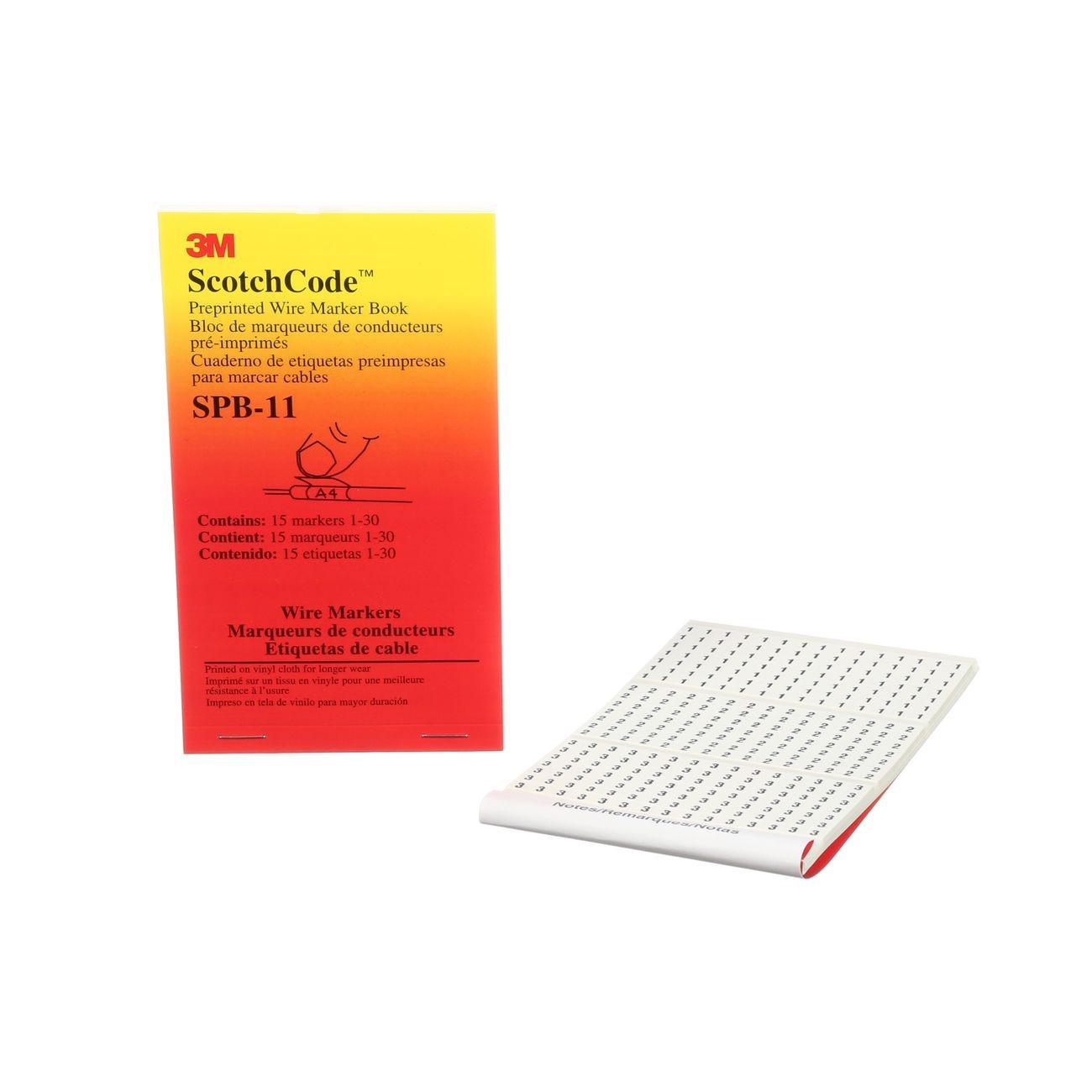 3M 3M 7000132484 Pre-printed Wire Marker Book
