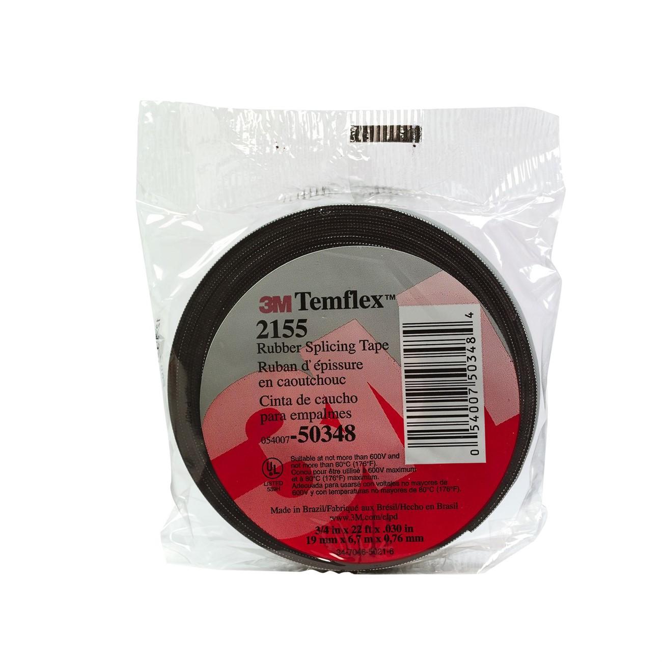 3M 3M 7000090115 Temflex Rubber Splicing Tape 1.5x22ft