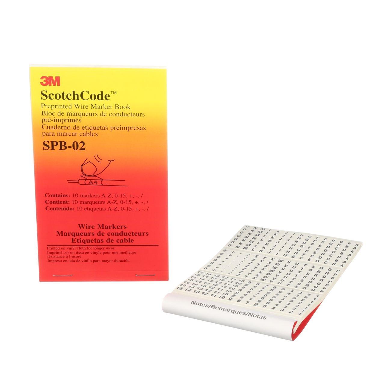 3M 3M 7000132479 Pre-printed Wire Marker Book