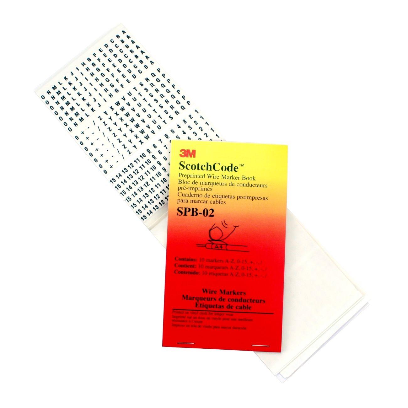 3M 3M 7000132478 Pre-printed Wire Marker Book