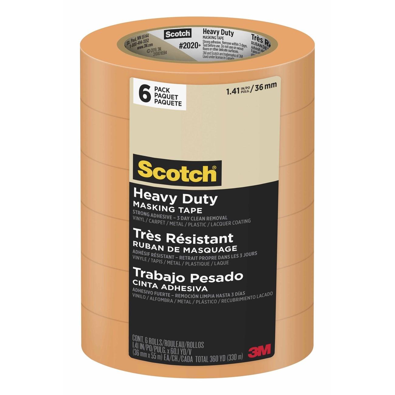 3M 3M 7100191056 Scotch Masking Tape 1.88 in X 60.1 Yd 6-pack