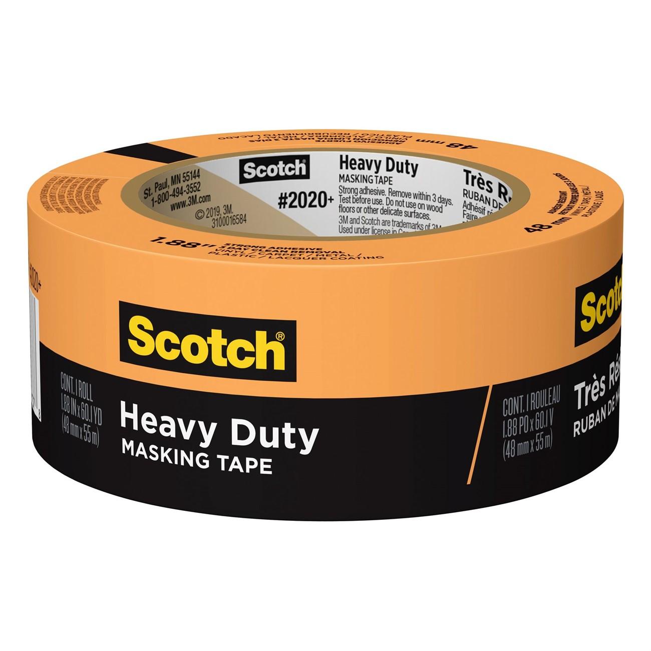 3M 3M 7100191057 Heavy Duty Masking Tape 1.88in X 60.1yd Orange