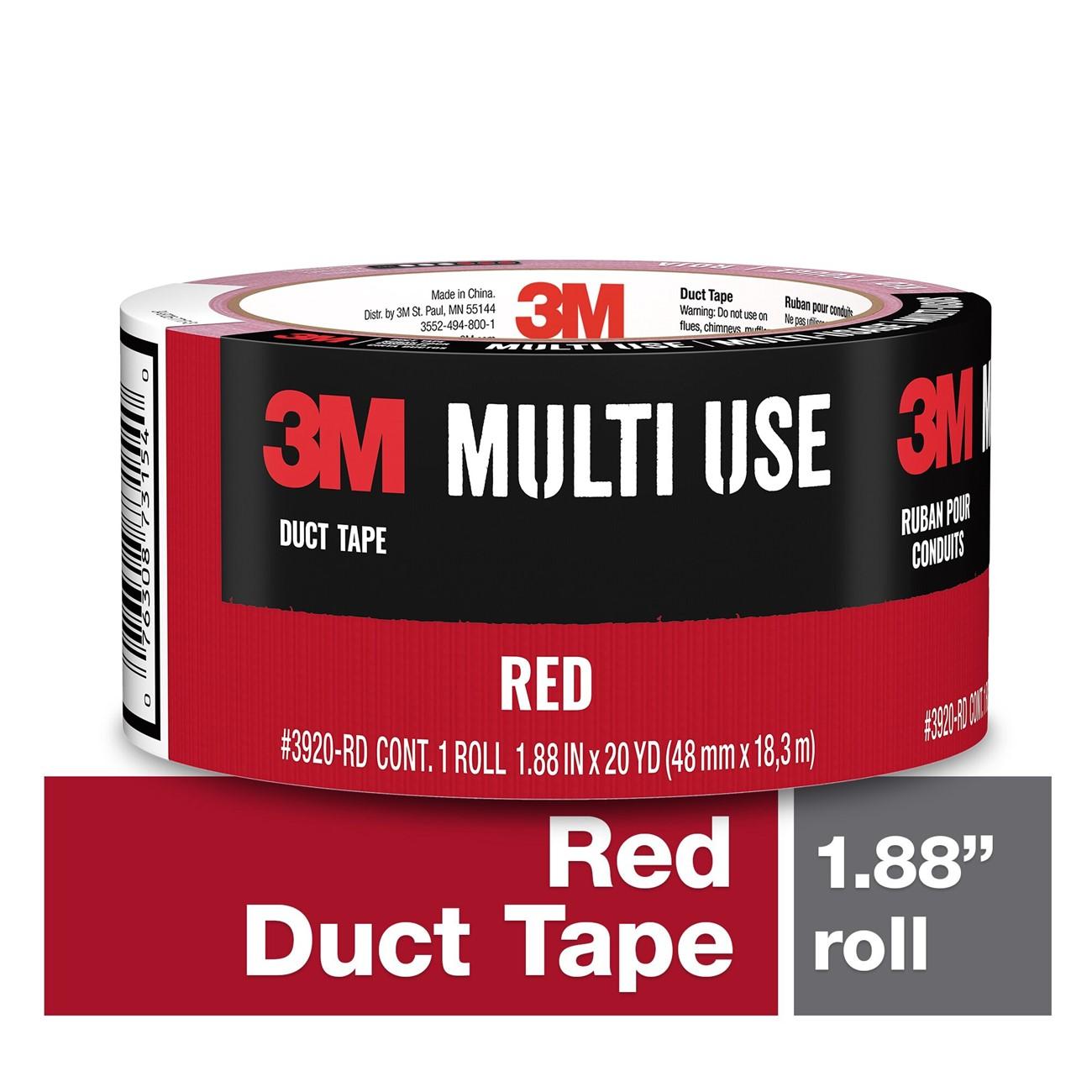 3M 3M 7100085113 Red Duct Tape 3920-RD 1.88in X 20yd 12-pack