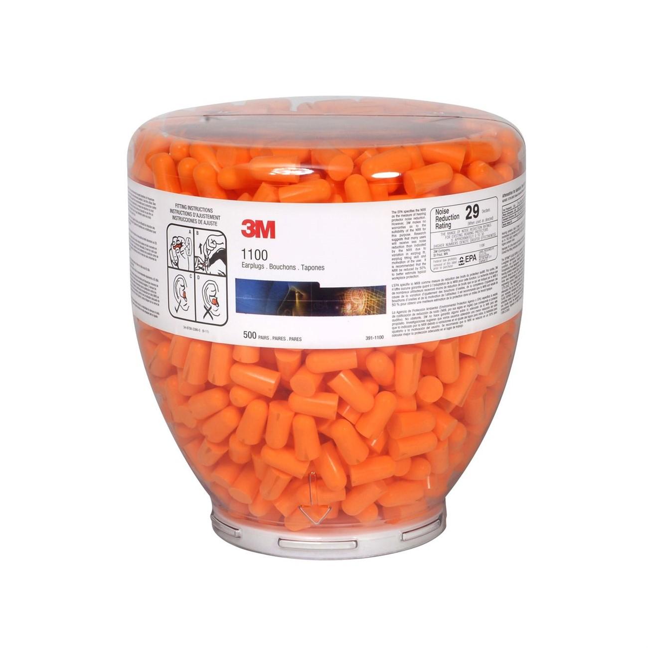 3M 3M 7000128165 Earplug Refill Nrr 29 500 Pairs Orange