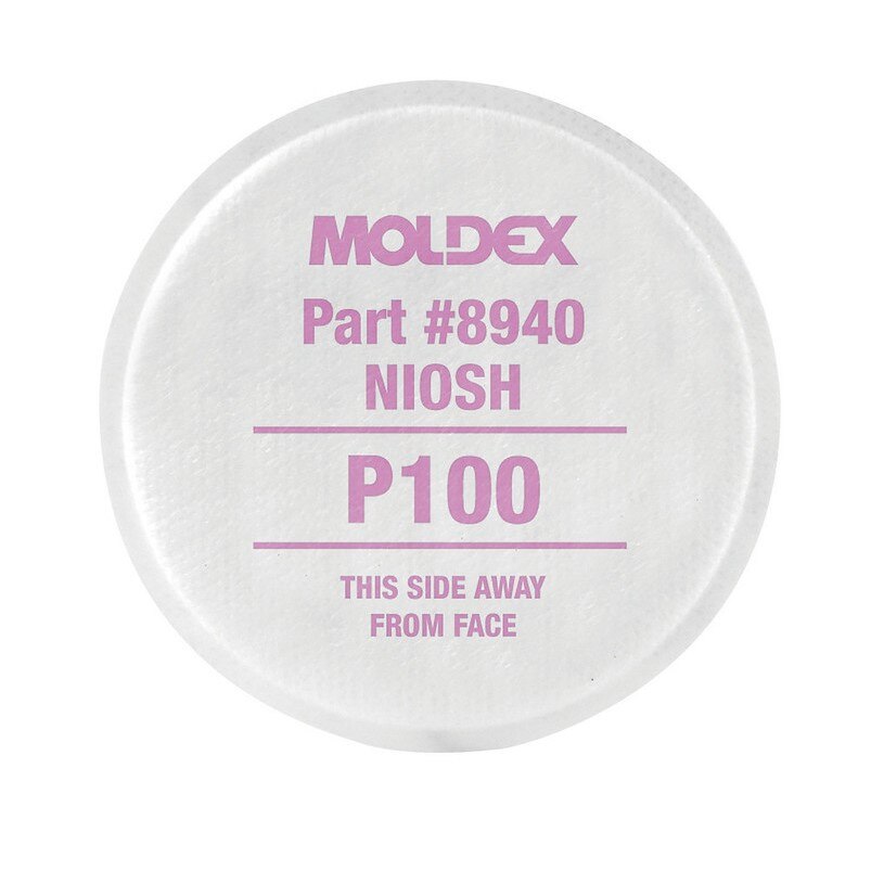 MOLDEX Moldex 8940 P100 Particulate Filter Disks 1 Pair