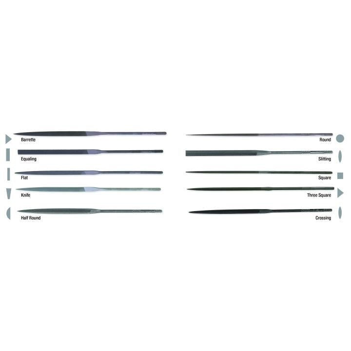 APEX Apex 37029 Swiss File Assortment Set Angled 4 Inch