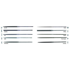 APEX Apex 37767 Swiss File Assortment Set Angled Cut 4