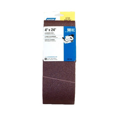 NORTON Norton 076607-01744 Sanding Belt Aluminum Oxide 50 Grit 4x24 in