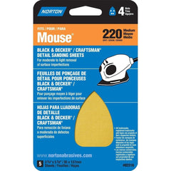 NORTON Norton 076607-02314 Detail Sanding Sheets 220 Grit 5 Pack