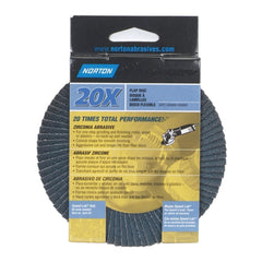 NORTON Norton 076607-03206 Norzon 20X Flap Disc 7 in 60 Grit 5 Pack