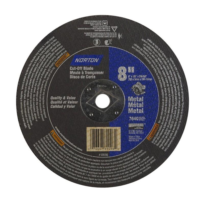 NORTON Norton 076607-89096 Circular Saw Blade 8 in Metal Cutting
