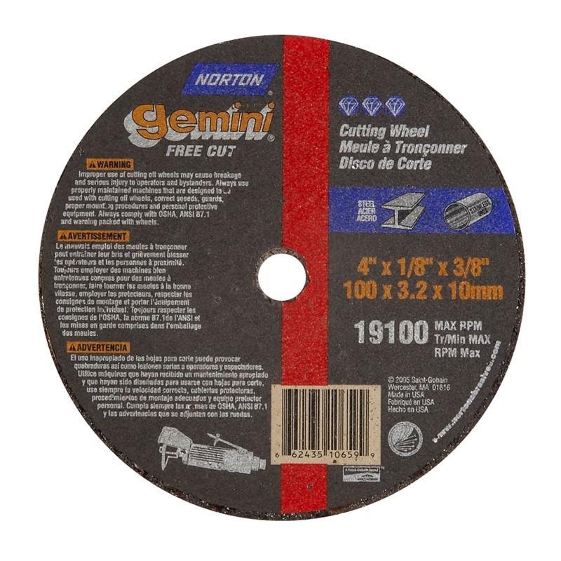 NORTON Norton 662435-10659 Type 1 Metal Cut-off Blade 4x1/8x3/8