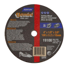 NORTON Norton 662435-10659 Type 1 Metal Cut-off Blade 4x1/8x3/8