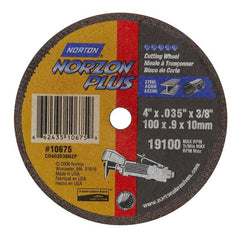 NORTON Norton 662435-10675 Cut Off Wheel 4x.035x3/8 in 25pk