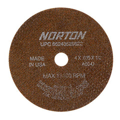 NORTON Norton 662435-29622 Cut-off Wheel Type 01 4 in A60 Grit