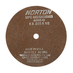 NORTON Norton 662528-35053 Cut Off Wheel 6x0.035 in 10190 Rpm 25/box