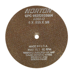 NORTON Norton 66252835064 Cut-off Wheel 6x.035x3/8 Type 1 25/box