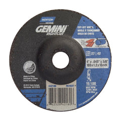 NORTON Norton 66252842180 Type 27 Cut-off Wheel 4x0.045x0.625