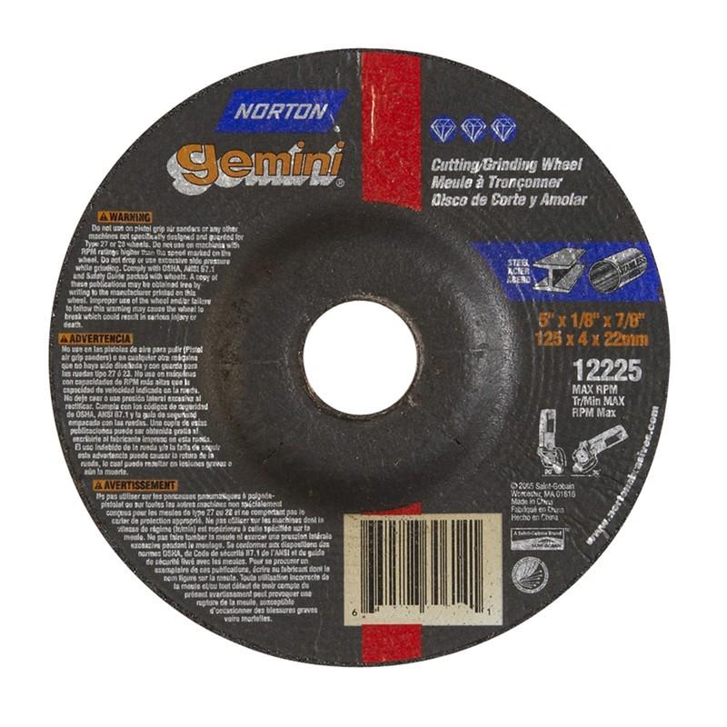NORTON Norton 66252843596 Type 27 Grinding Wheel 5in Metal