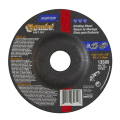 NORTON Norton 662528-43584 Grinding Wheel Type 27 4.5 X 0.25 X 0.875 in
