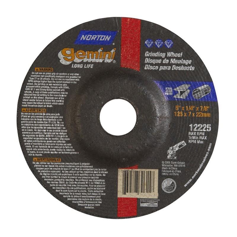 NORTON Norton 66252843598 Type 27 Grinding Wheel 5x1/4x7/8