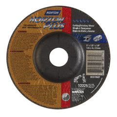 NORTON Norton 66252843331 Type 27 Grinding Wheel 5x0.125x0.875