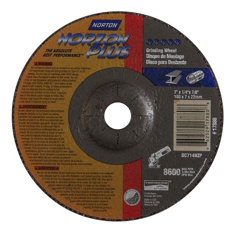 NORTON Norton 662529-17880 Type 27 Grinding Wheel 7x1/4x7/8