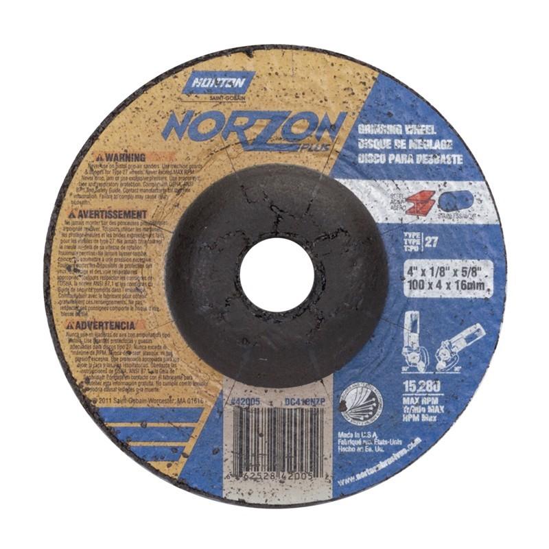 NORTON Norton 66252842005 Type 27 Grinding Wheel 4x1/8x5/8