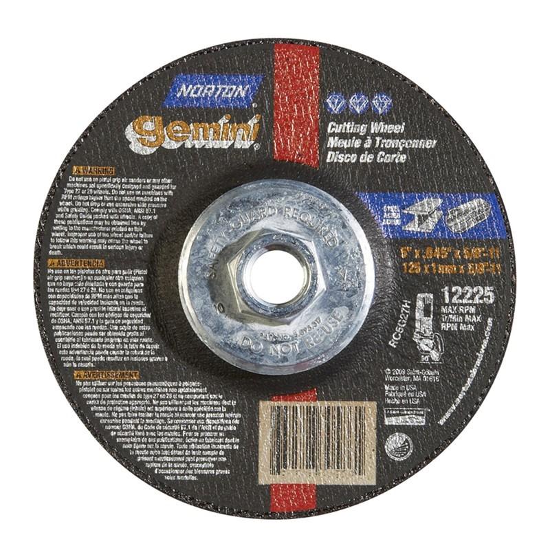 NORTON Norton 66252841939 Type 27 Cut-off Wheel 5 Inch 10 Pack