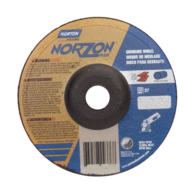 NORTON Norton 66252842178 Type 27 Grinding Wheel 3x1/4x3/8
