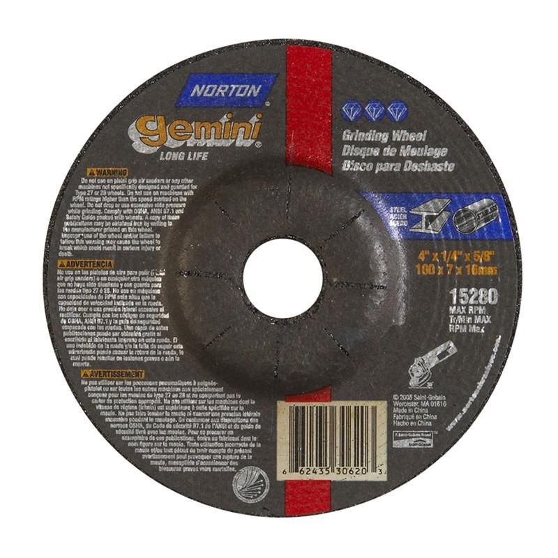 NORTON Norton 66252842019 Type 27 Grinding Wheel 4x1/4x5/8