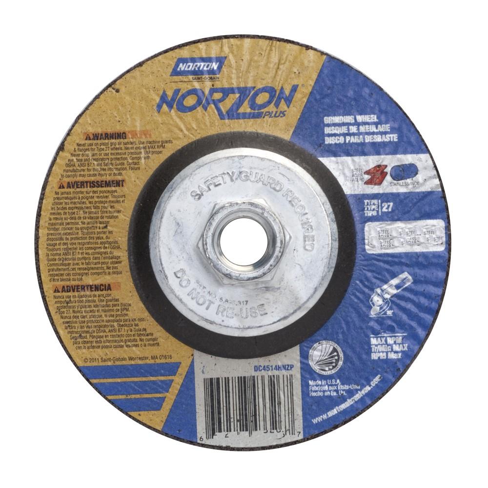 NORTON Norton 66252841891 Type 27 Grinding Cutting Wheel 6in