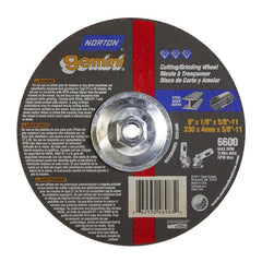 NORTON Norton 662530-48983 Type 27 Grinding Wheel 9in Metal