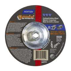 NORTON Norton 662529-39259 Type 27 Grinding Wheel 7in Aluminum Oxide