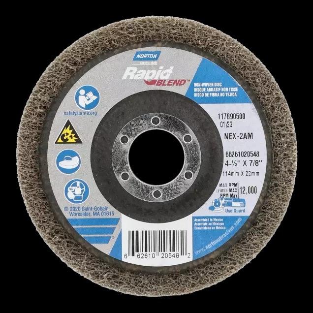 NORTON Norton 662610-23947 Non-woven Disc Type 27 4.5 in Medium Grit